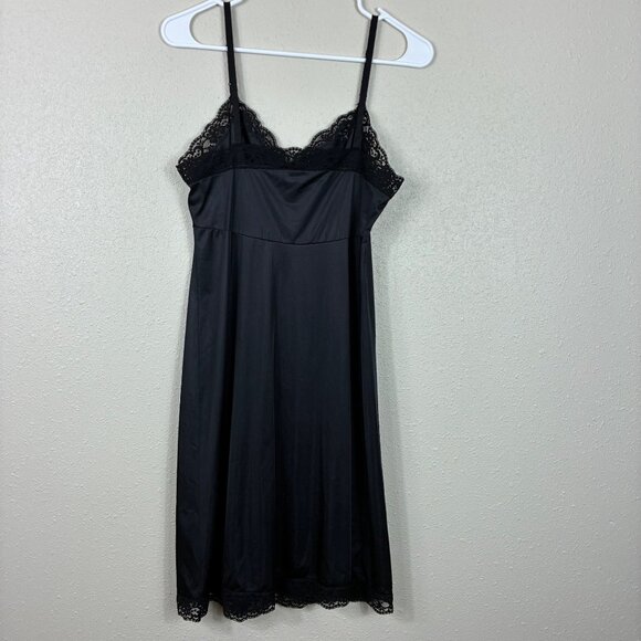 VTG Vassarette Babydoll Satin Lace Trim Slip Dress Size 34F Romantic Fairy - Picture 5 of 7